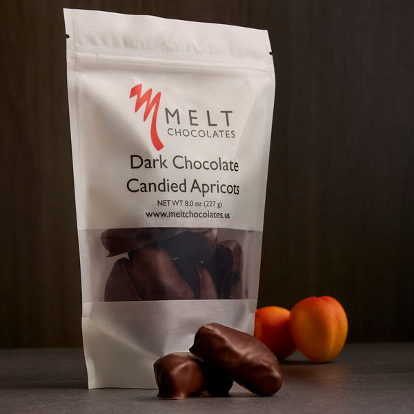 Dark Chocolate Candied Apricots